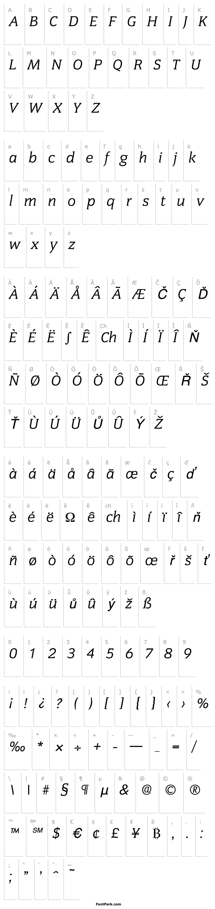 Overview Congress-Serial-RegularItalic