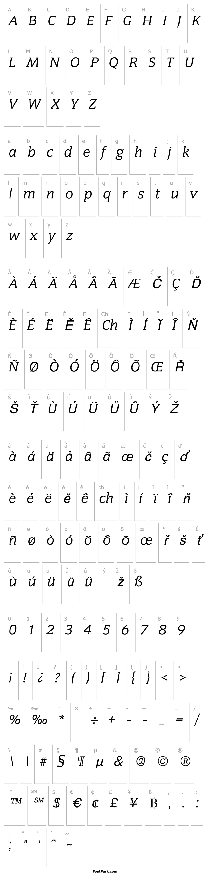 Overview Congress SF Italic