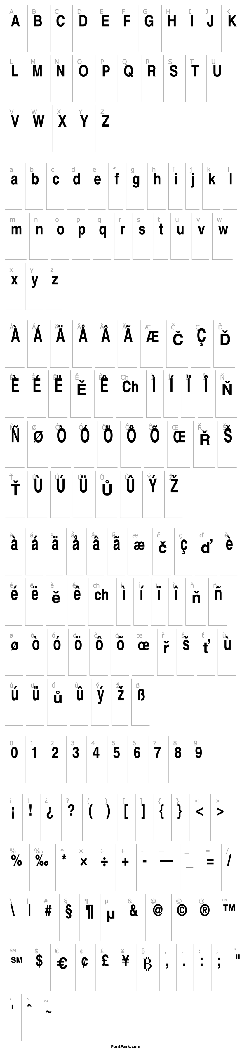 Overview Context Ultra Condensed SSi Bold Ultra Condensed