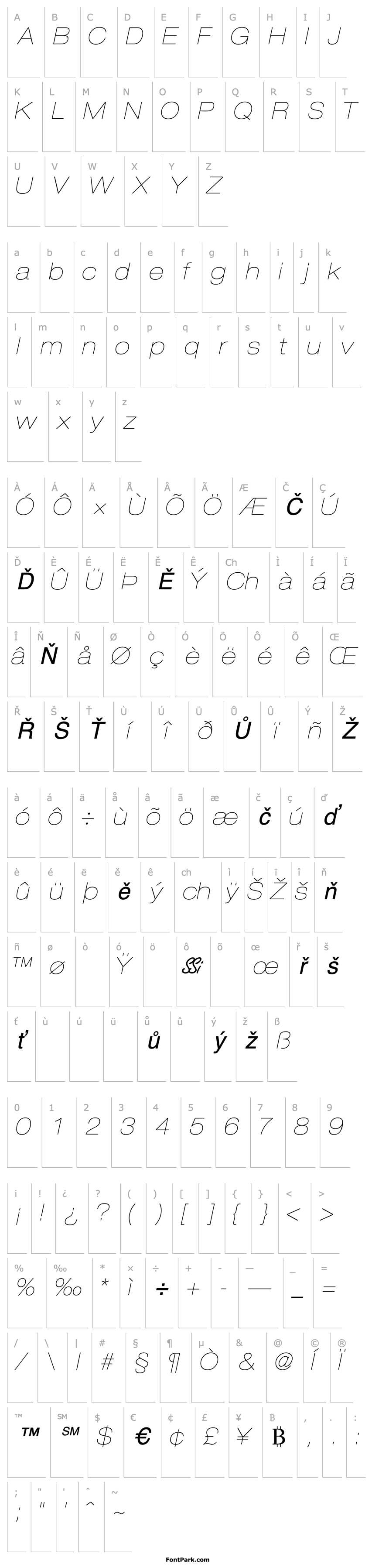 Přehled ContextRepriseLightExpSSK Italic