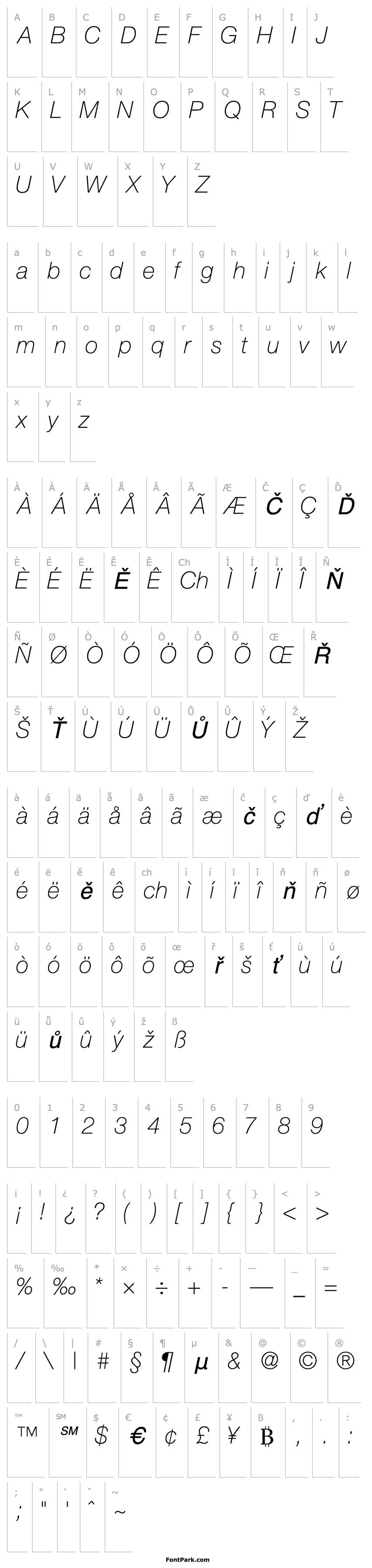 Overview ContextRepriseThinSSK Italic