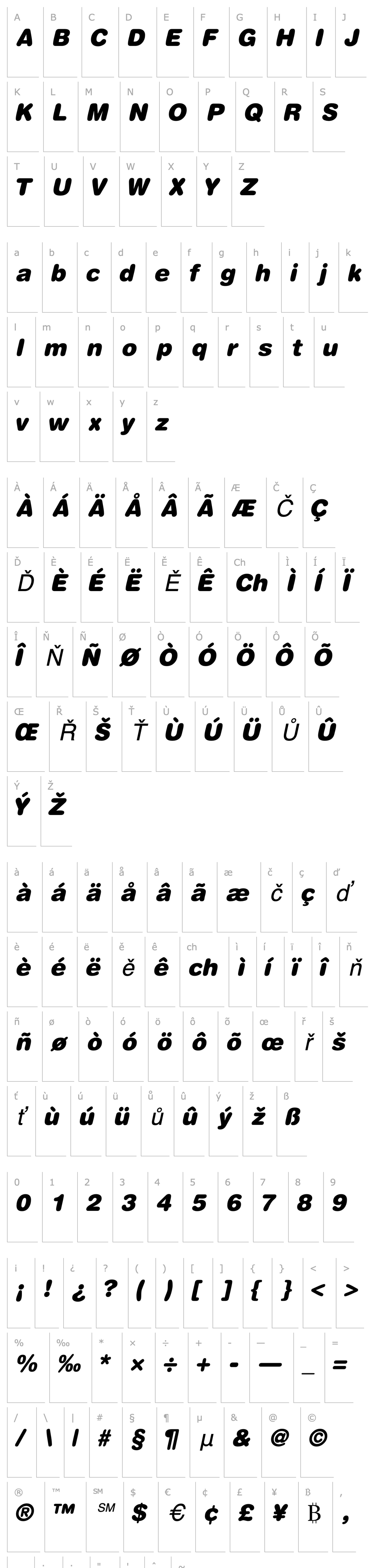 Přehled ContextRoundedBlackSSK Italic