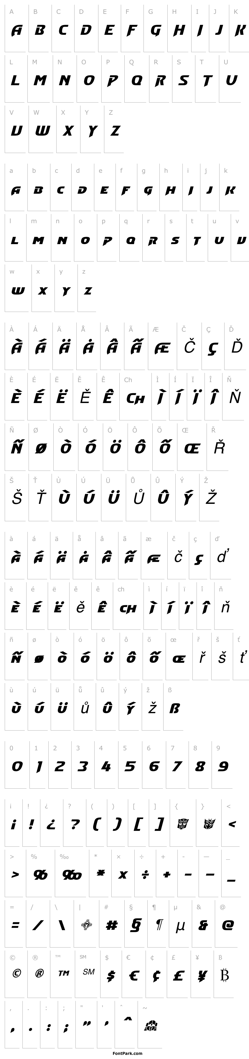 Overview Convoy Italic