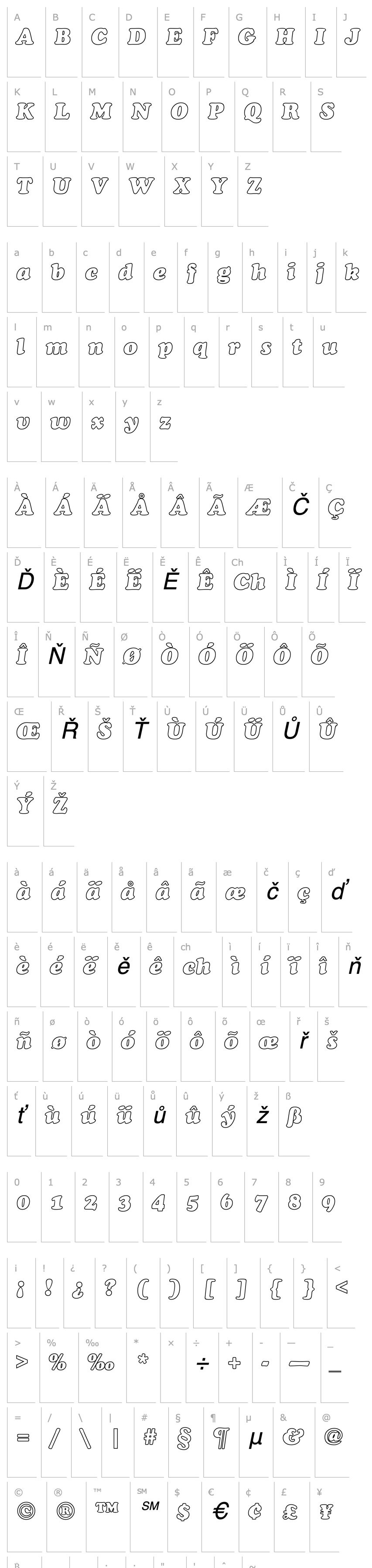 Overview Cookie Hollow Italic