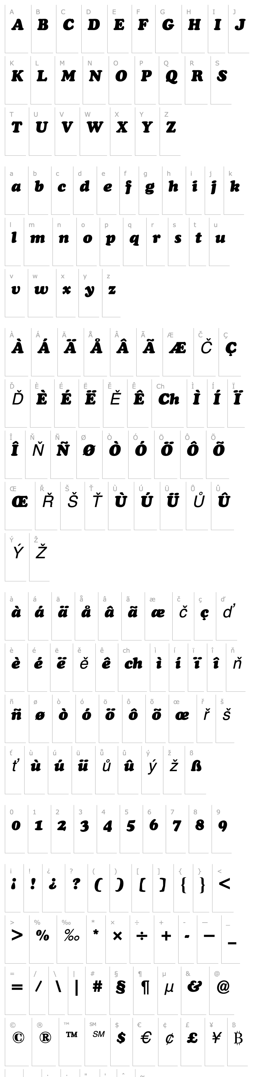 Přehled CooperBlackBQ-Italic