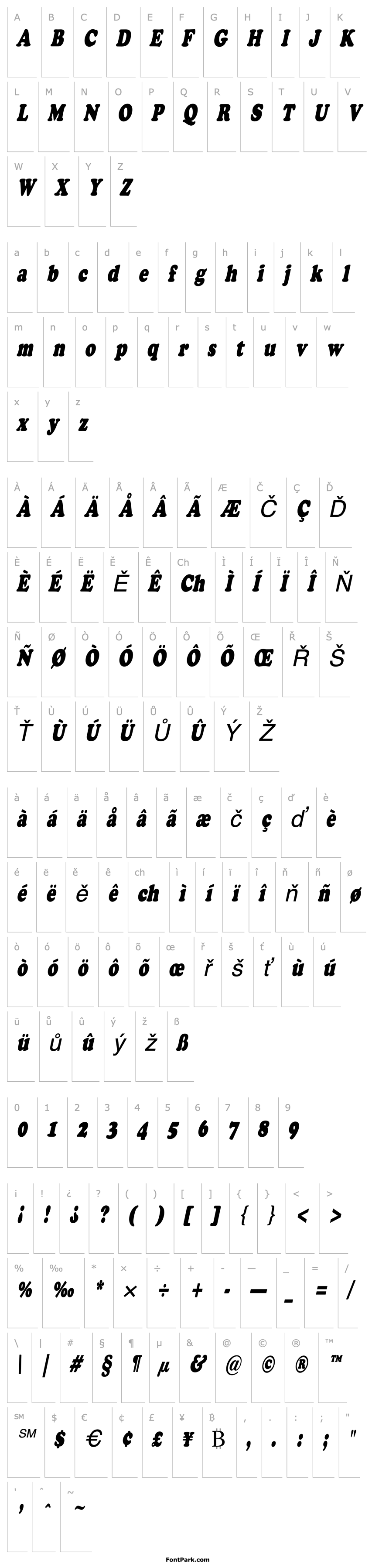 Overview CopperfieldCondensed Italic