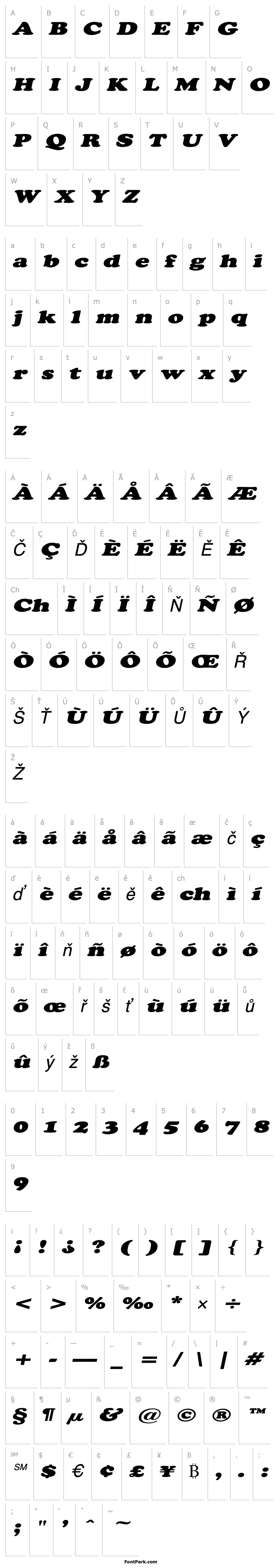 Overview CopperfieldExtended Italic