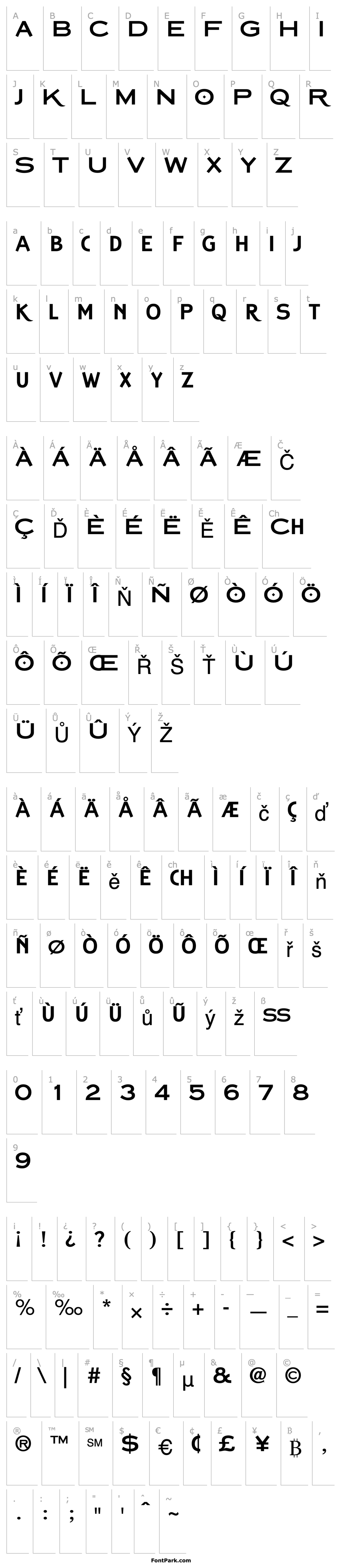 Přehled Copperplate Classic Sans Plus PDF