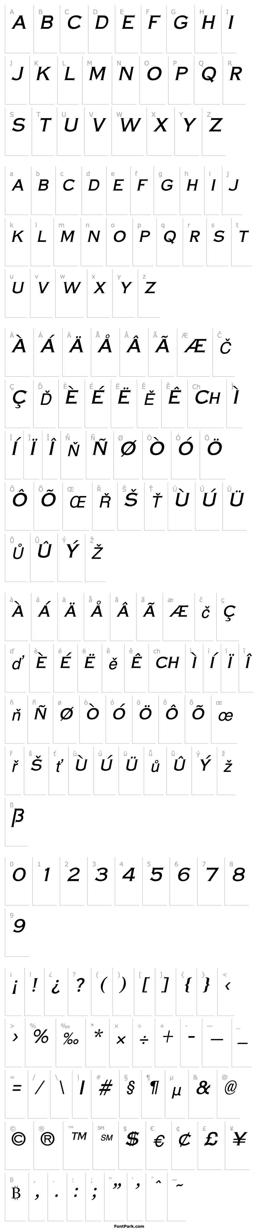 Overview CopperPlate Cond Italic