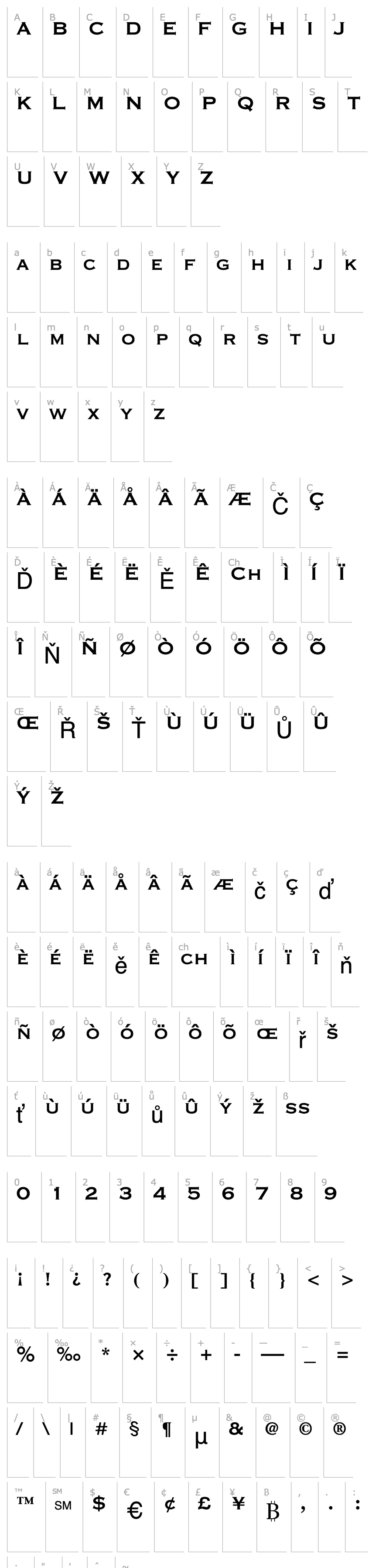 Overview Copperplate Condensed SSi Condensed