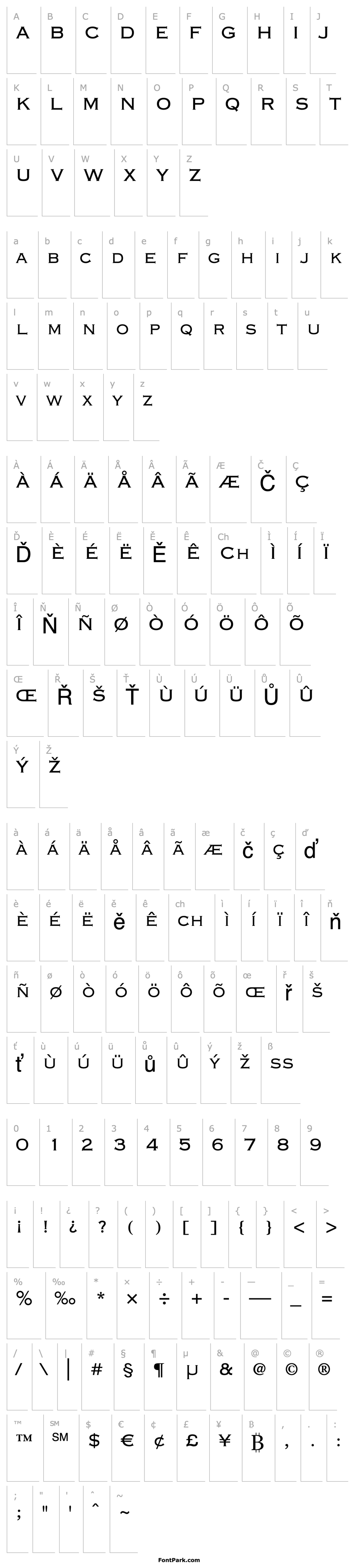 Overview Copperplate Gothic LT Thirty-Two BC