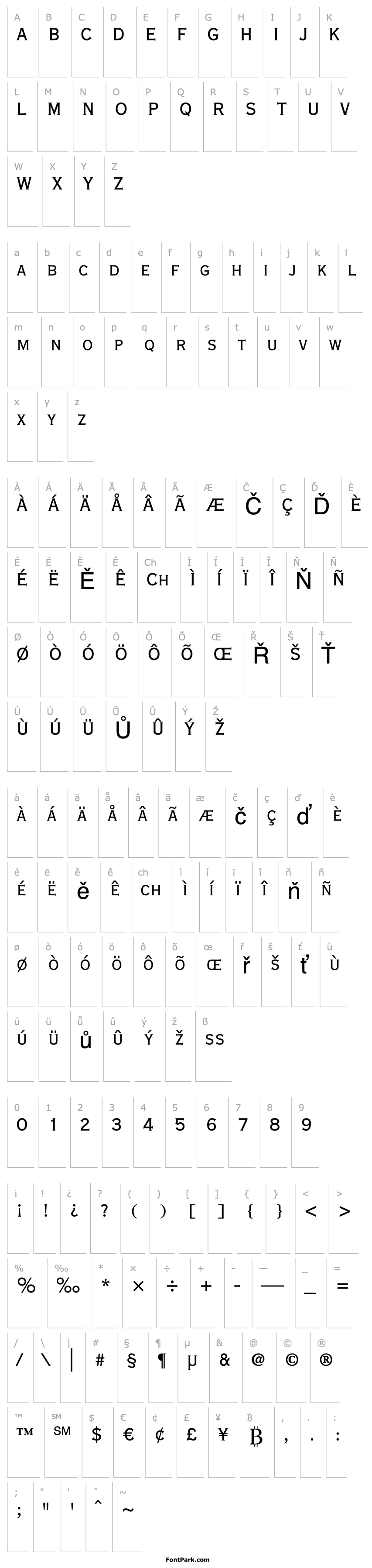 Overview Copperplate Gothic LT Twenty-Nine BC