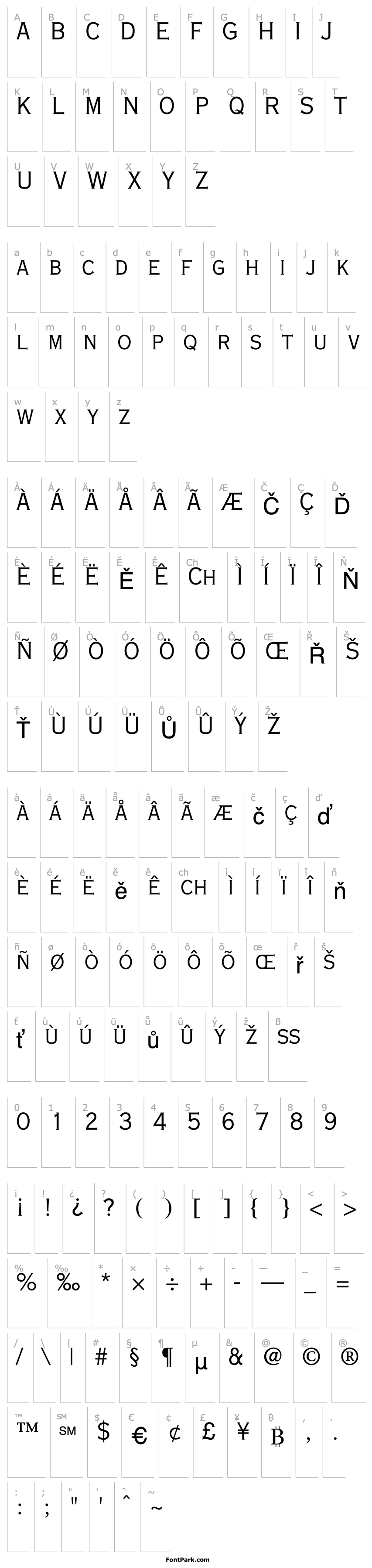 Overview Copperplate Light Condensed SSi Light Condensed