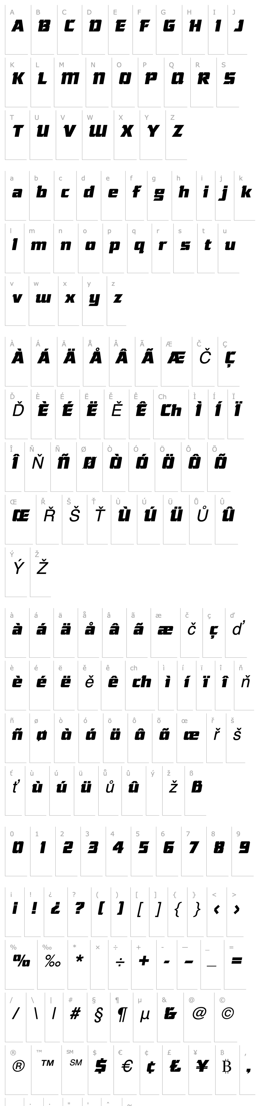 Overview Cornered Italic