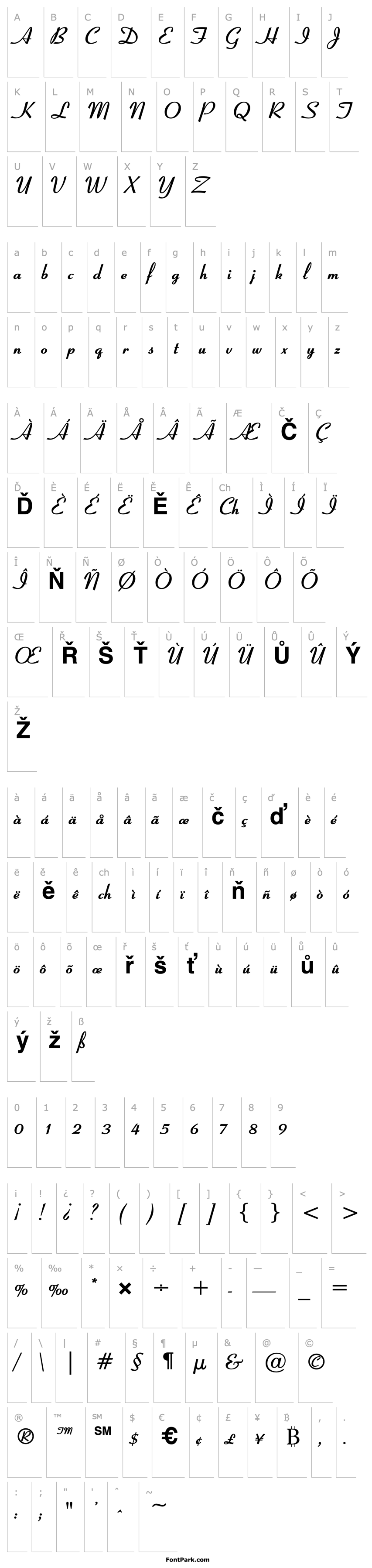 Overview CoronationScript Bold