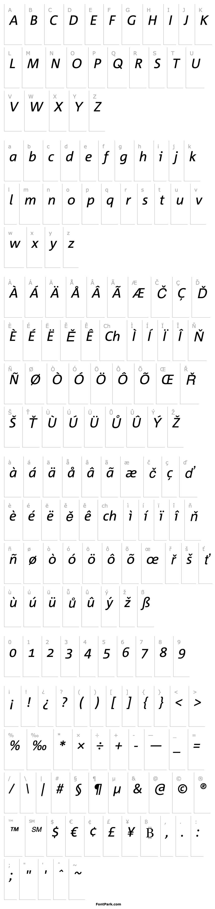 Overview CorpidOffice Italic