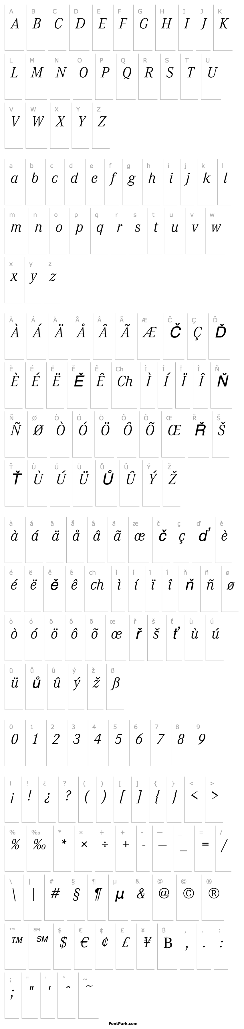 Overview CorpoALig Italic