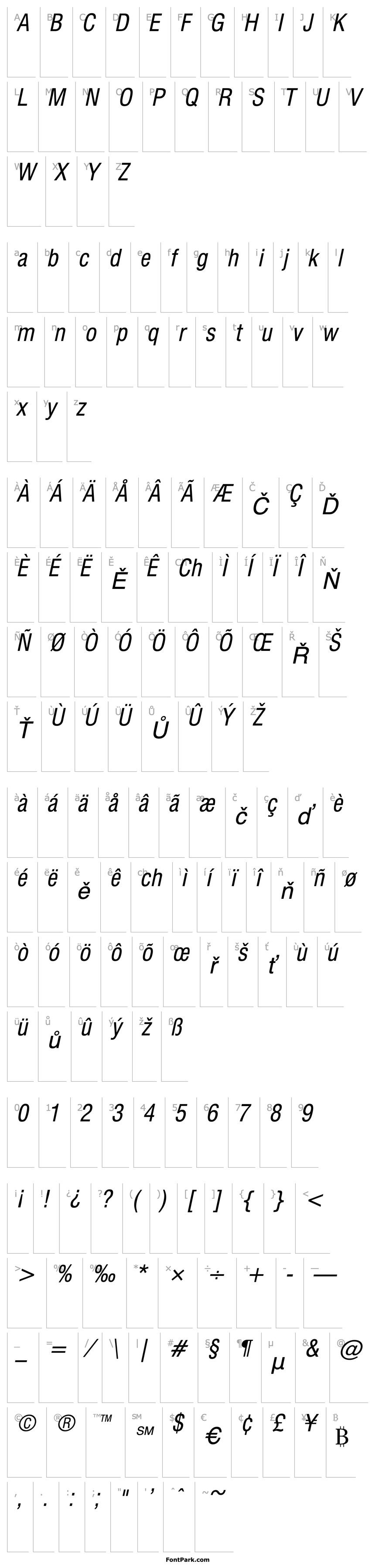 Overview Corporate Condensed Italic