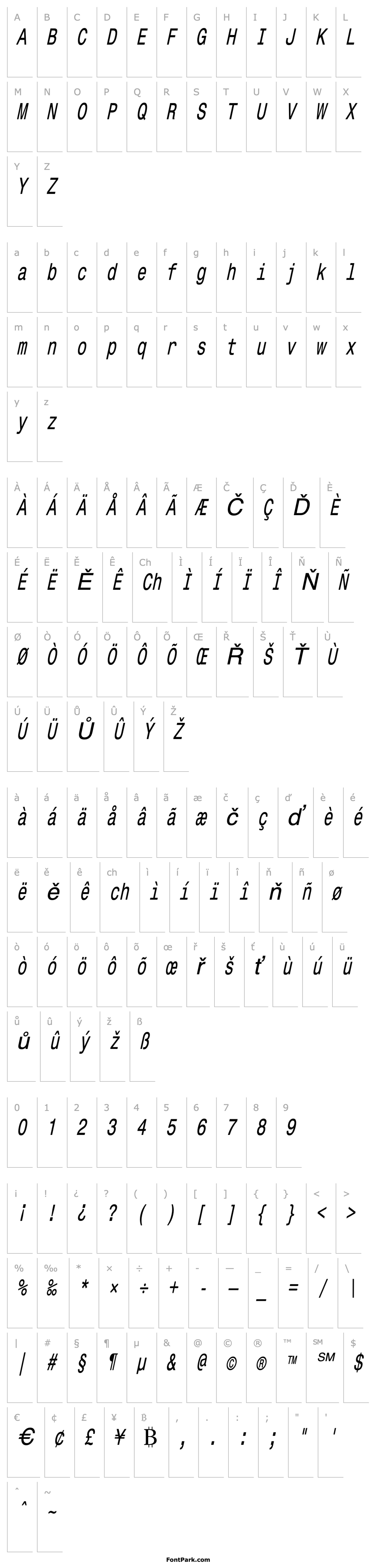 Overview CorporateMonoCondensed Oblique