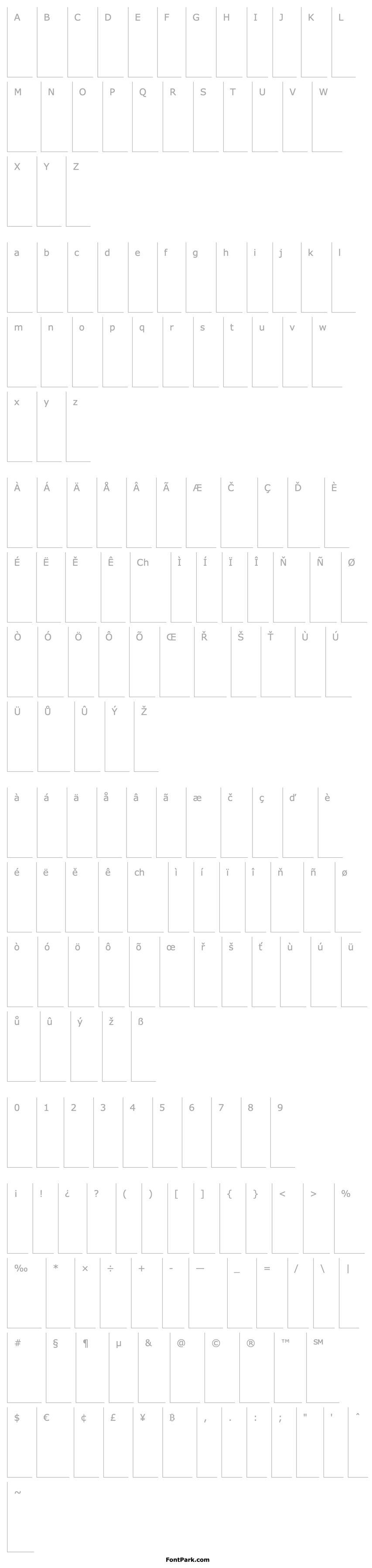 Overview CorpusGothicSmallCaps