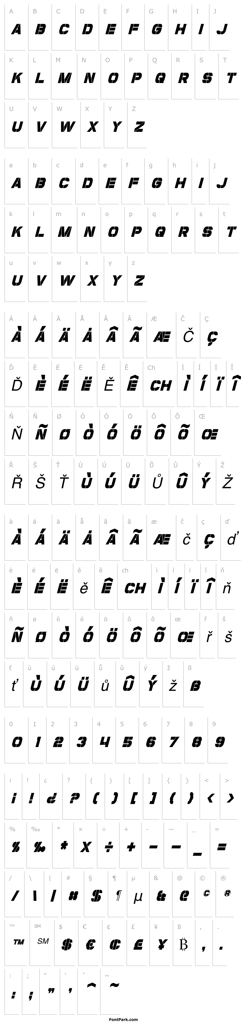 Overview Coulson Condensed Italic