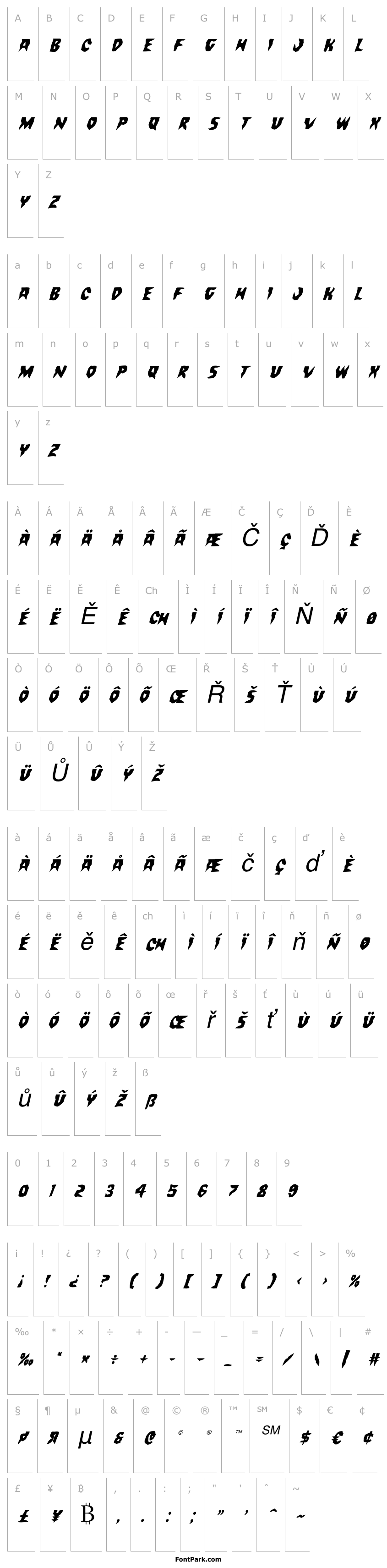 Overview Count Suckula Staggered Italic