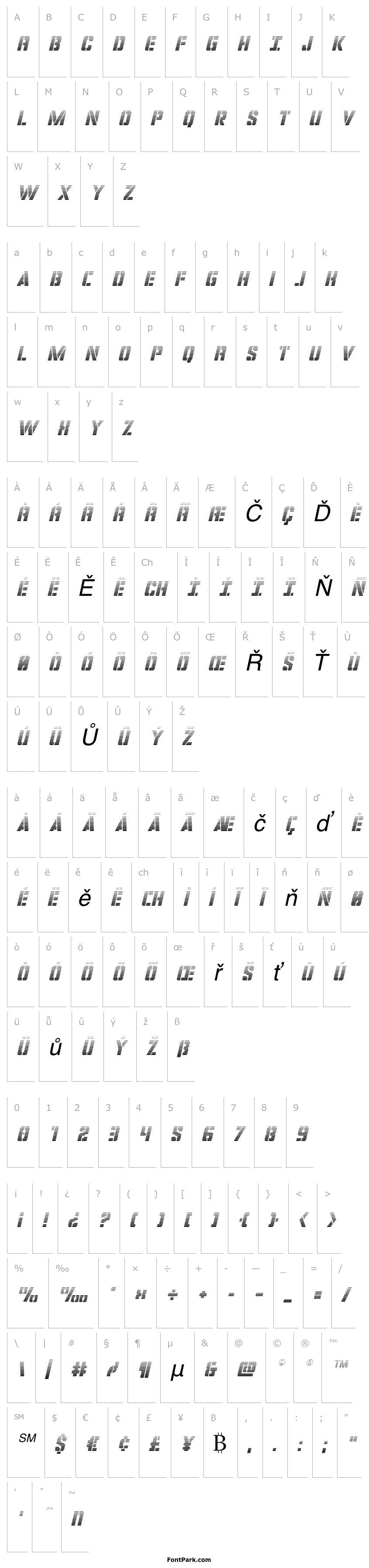 Overview Covert Ops Gradient Italic