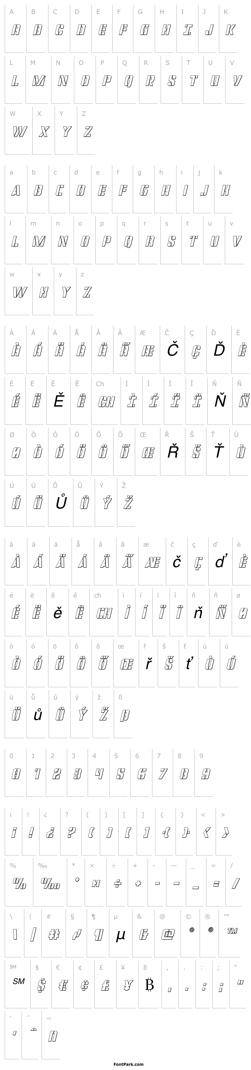 Overview Covert Ops Outline Italic