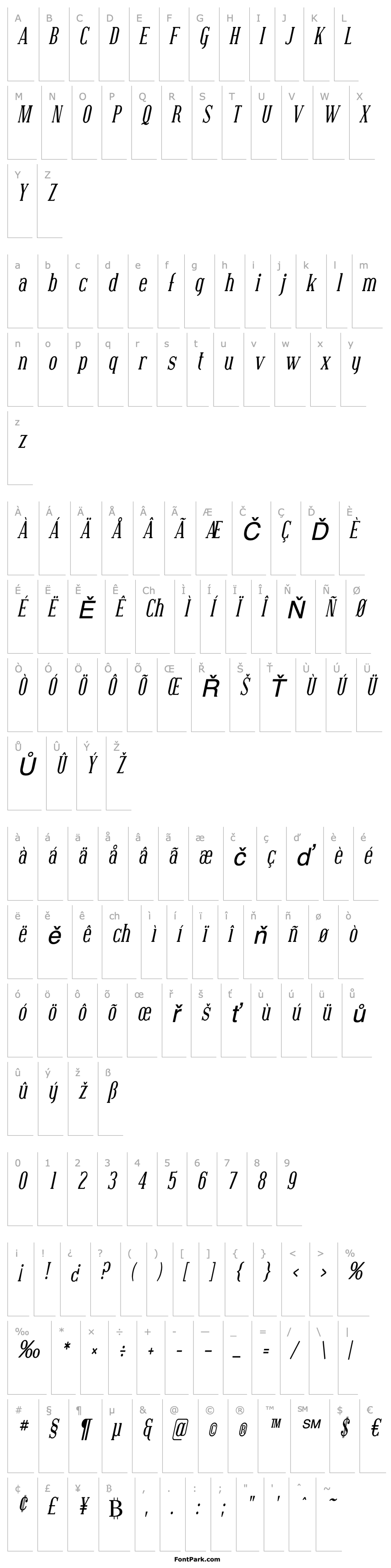 Overview Covington Cond Italic