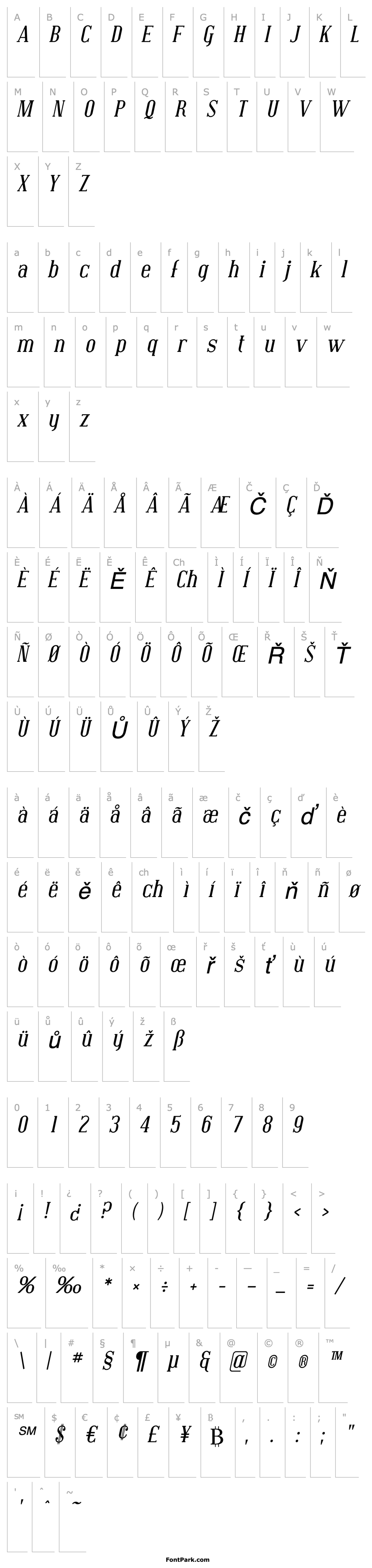 Overview Covington Italic