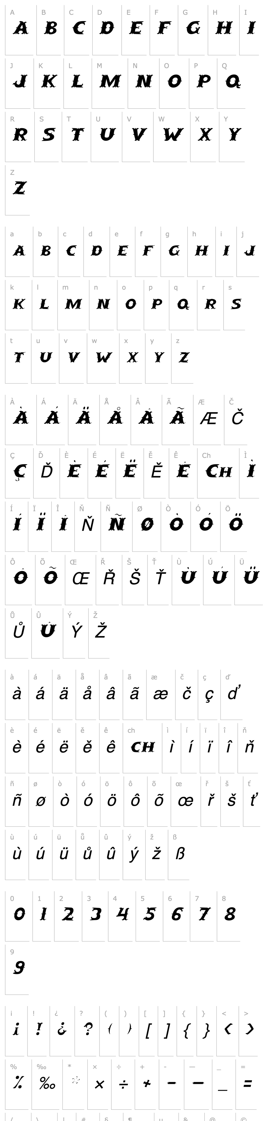 Přehled CowpokeSCapsSSK Italic