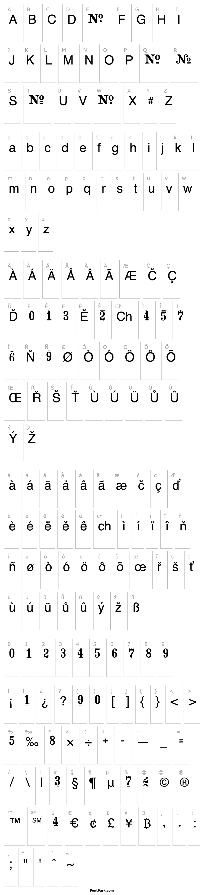 Přehled CrashNumberingSerif