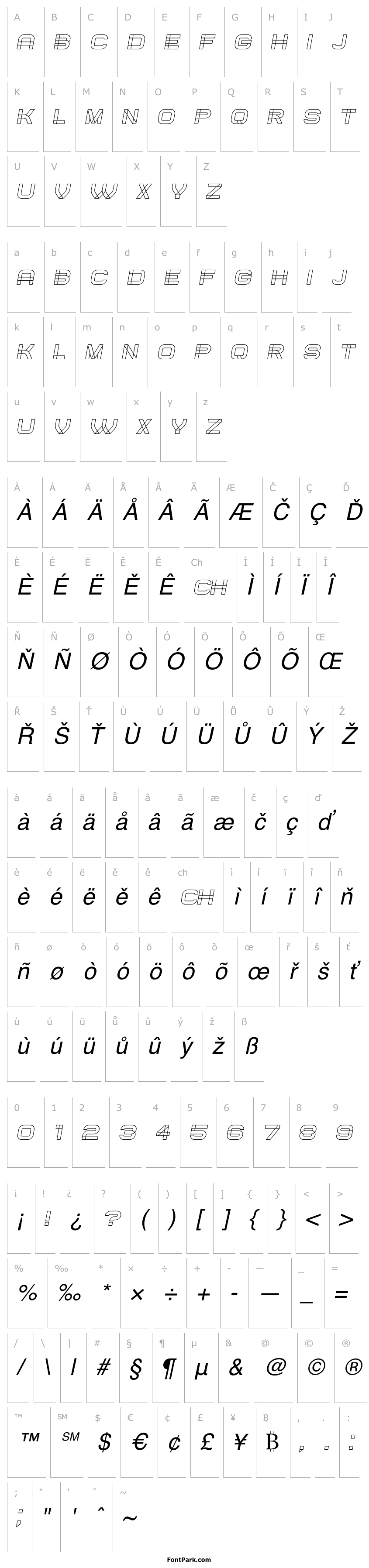 Overview Created Italic