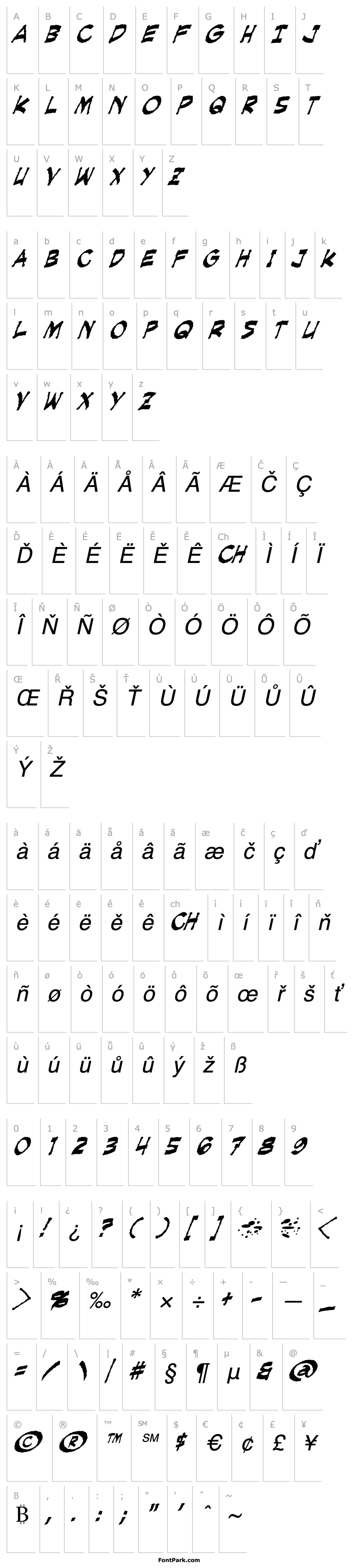 Overview Creeping Evil Italic