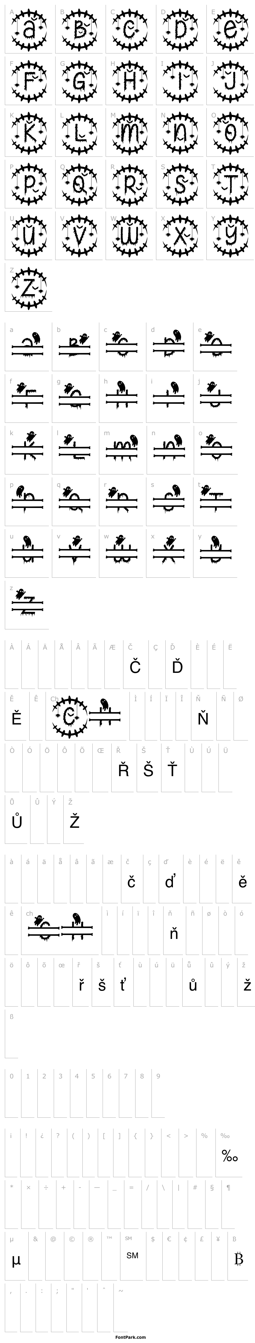 Přehled Creepy Halloween Monogram