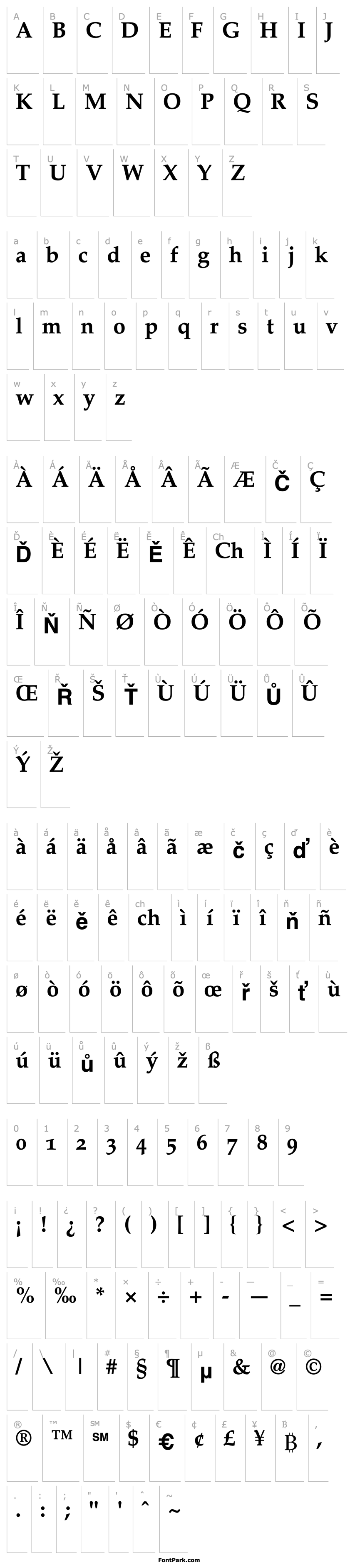 Overview Criteria OldStyle SSi Bold Old Style Figures