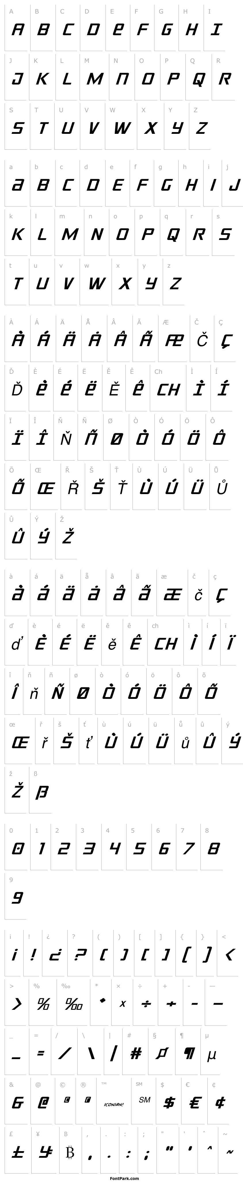 Overview Crixus Expanded Italic