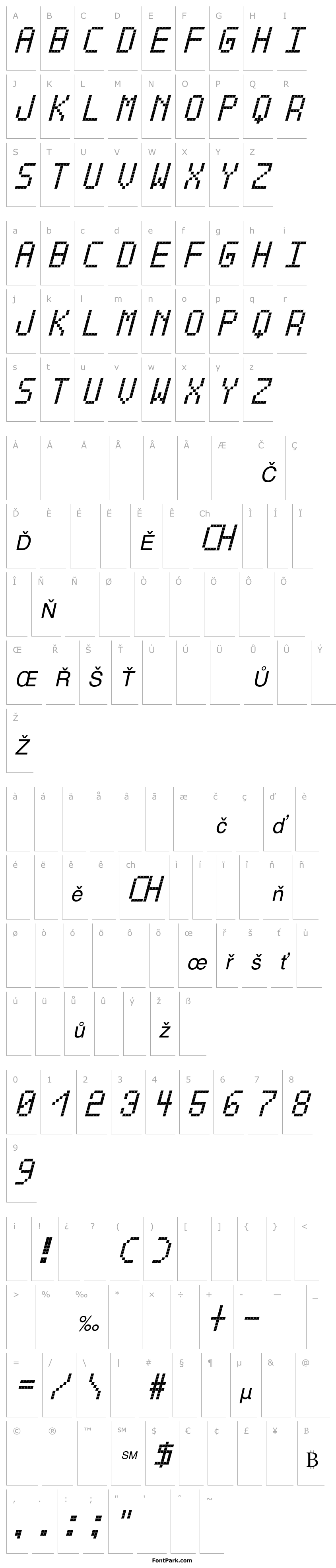 Overview Cross led tfb bold Italic