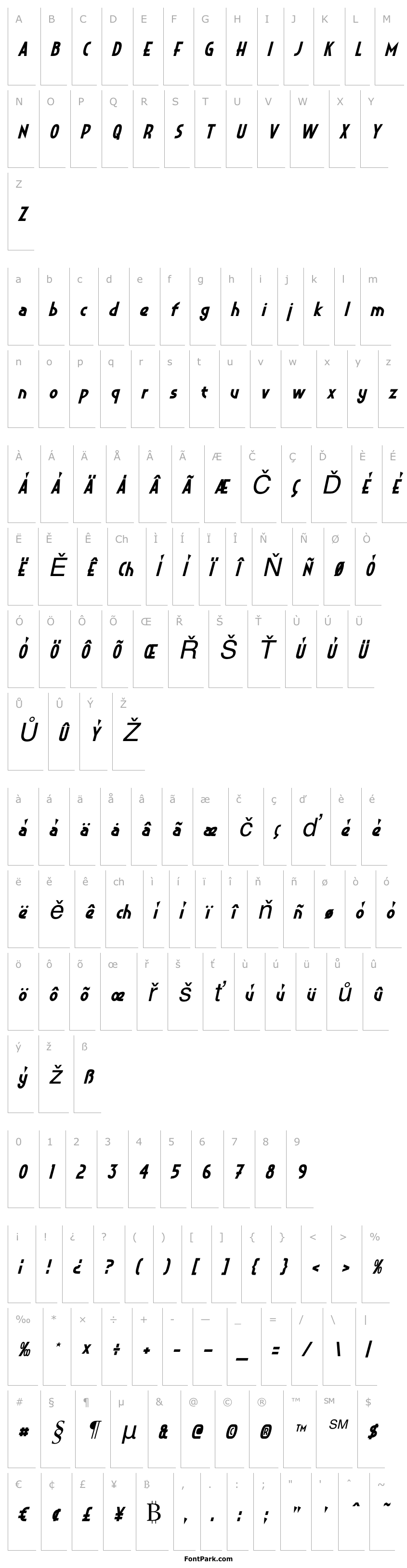 Overview Crystal Deco Italic