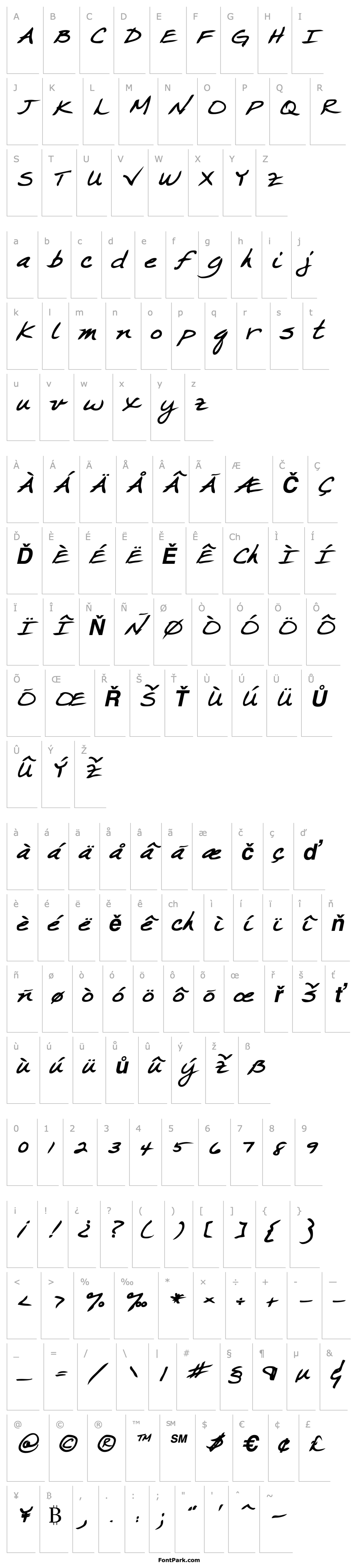 Overview CrystalsHand Bold Italic