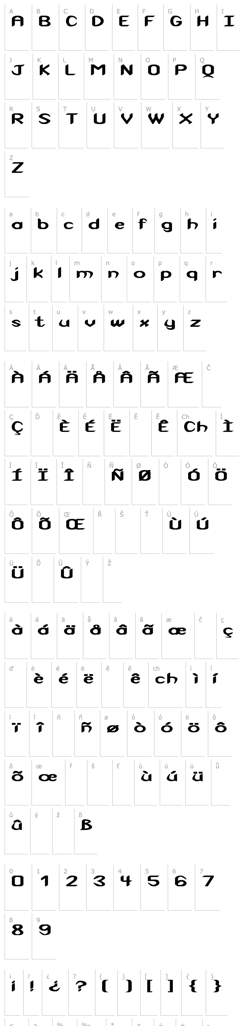 Overview Cuneiform Ex Bold