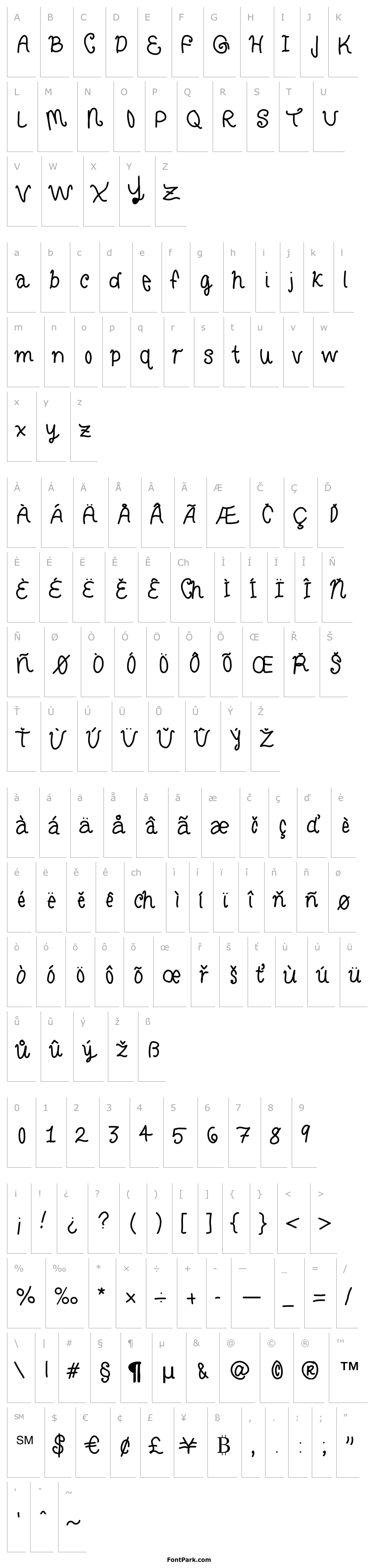 Přehled CurlyLetters