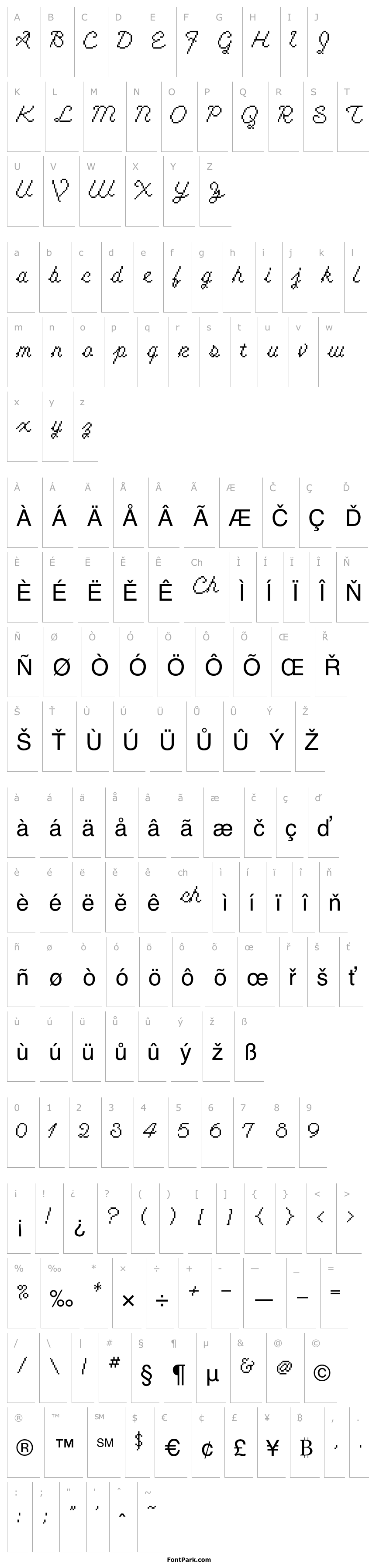Overview Cursive Regular