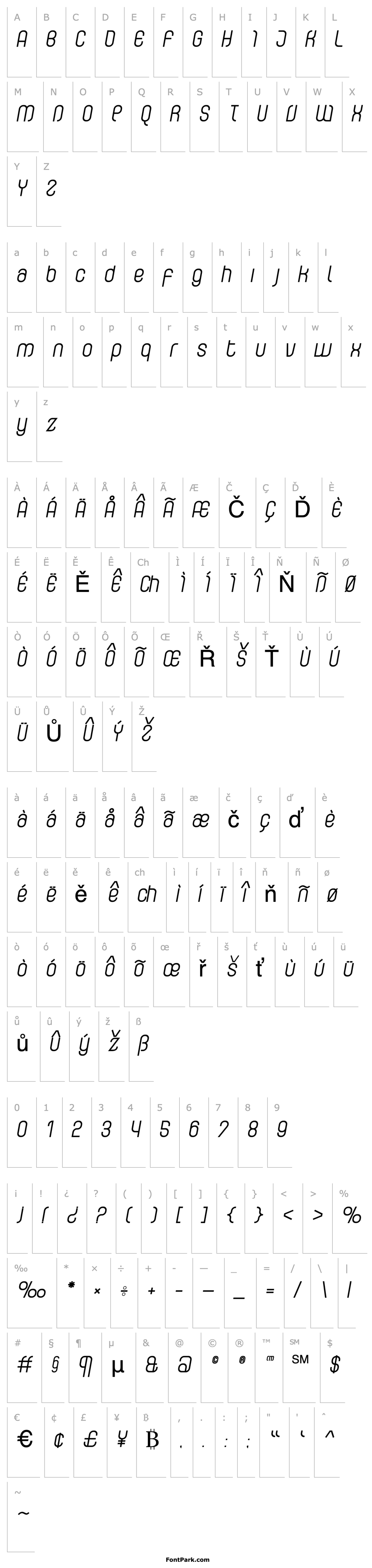 Overview CurvatureRegular Italic