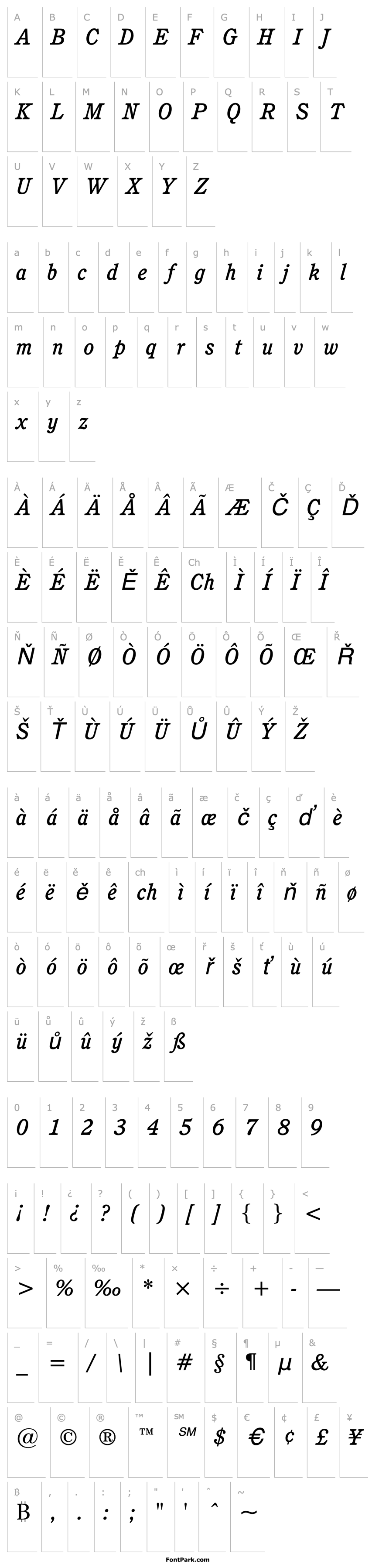 Přehled CushingITCbyBT-MediumItalic