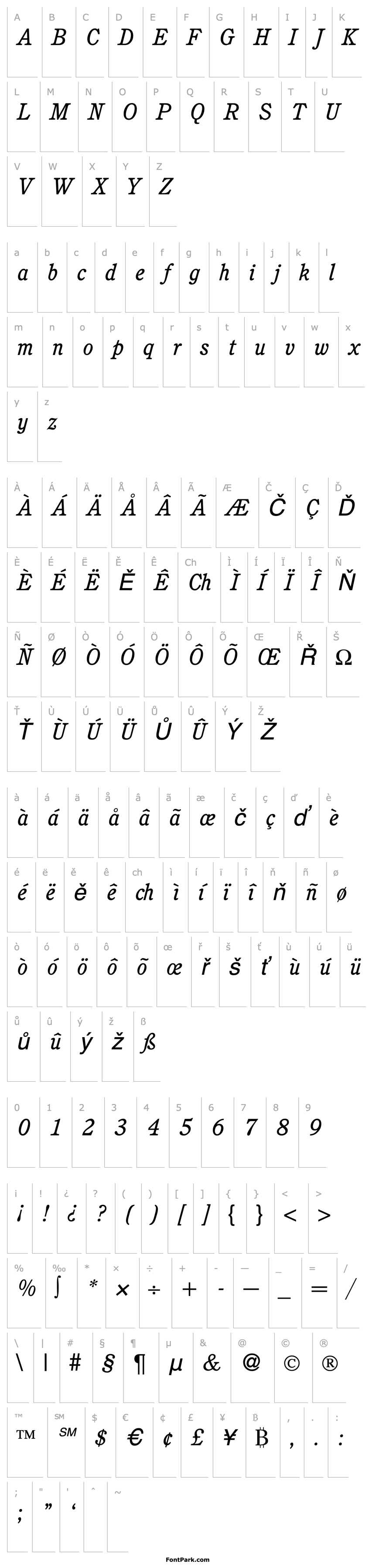 Přehled CushingNova-RegularItalic