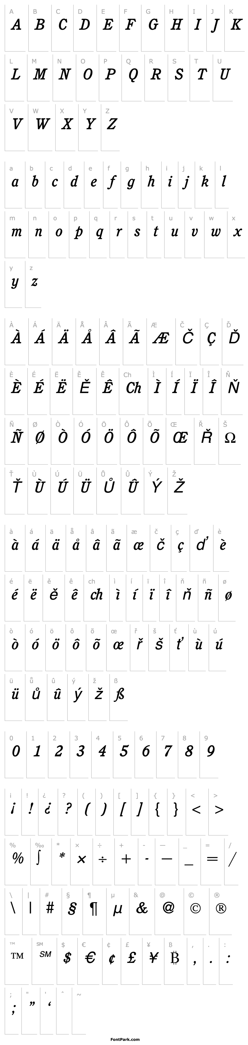 Overview CushingNovaMedium-RegularItalic