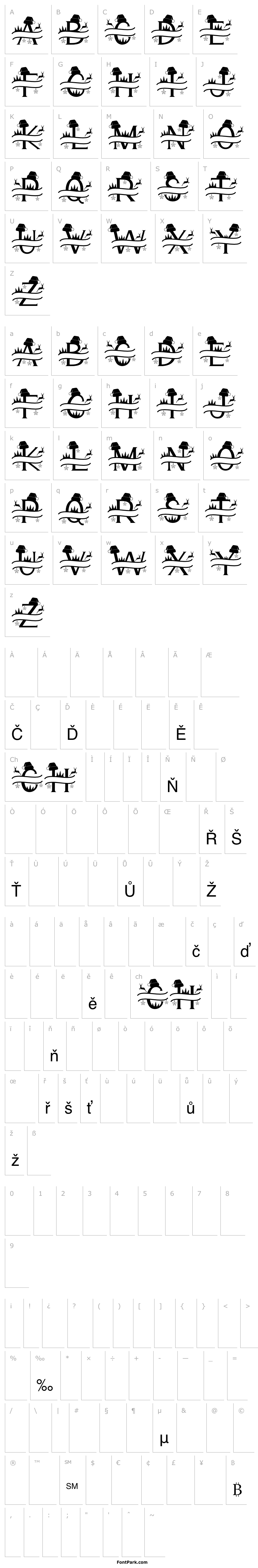 Přehled Cute Christmas Monogram