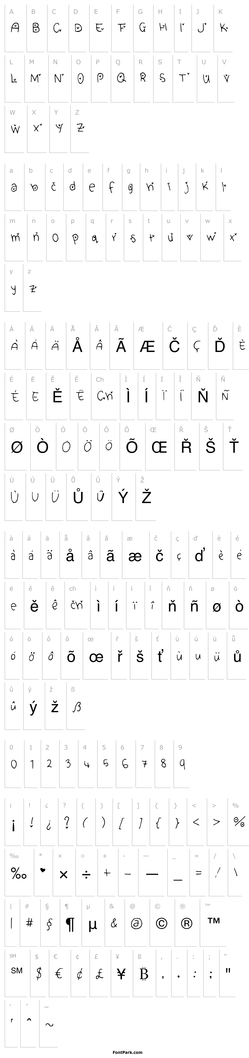 Přehled Cute_Heart_Font