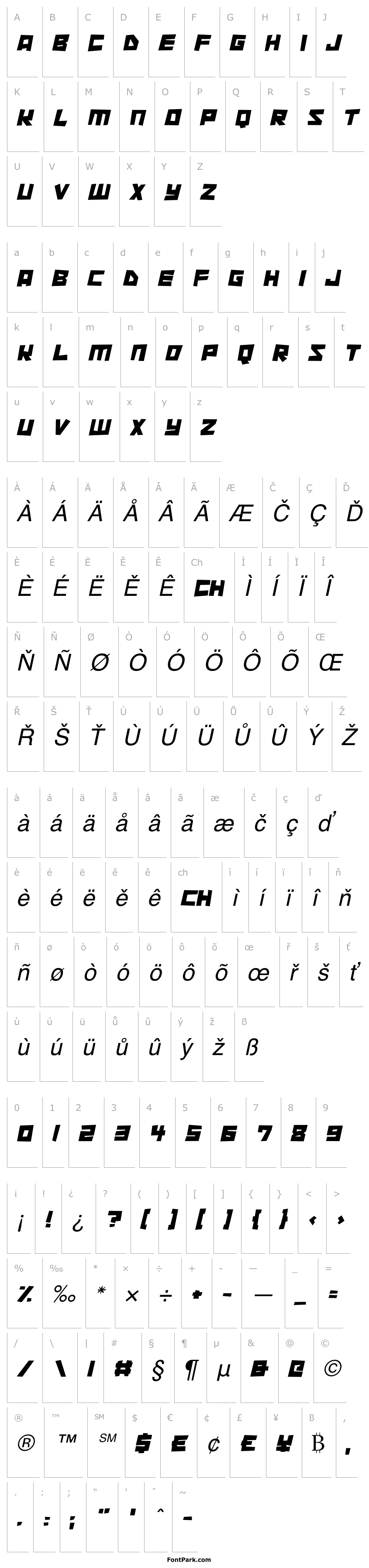 Overview Cutout City Italic